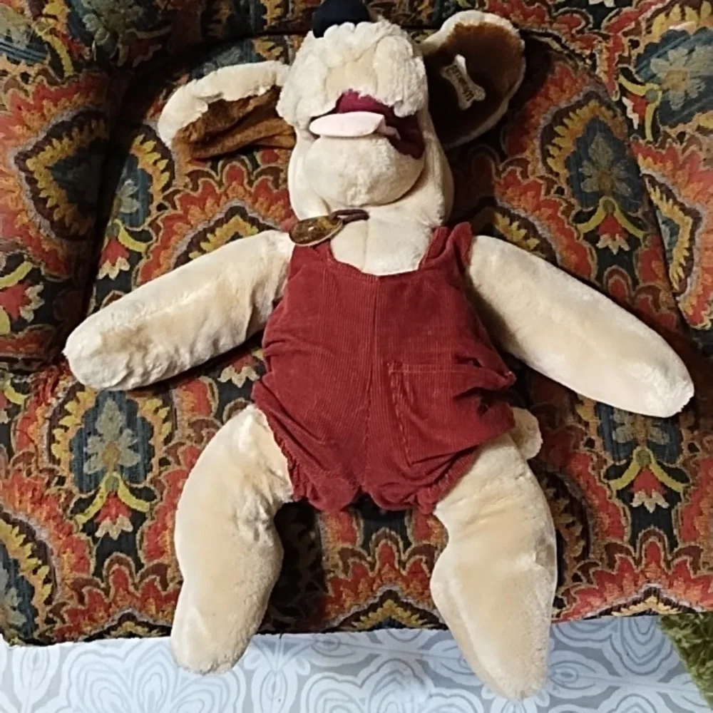 Wrinkles Dog Puppy hand Puppet Plush kids toys